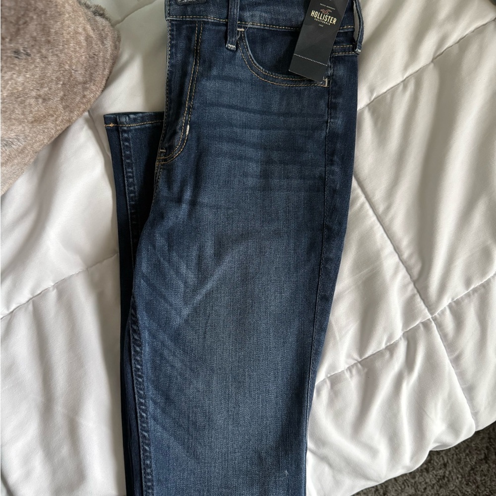 Hollister Dark Blue High Rise Super Skinny Jeans